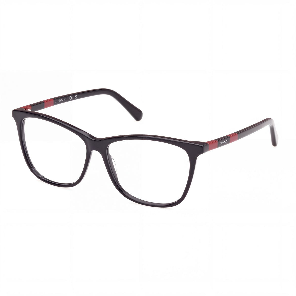 Gafas GANT Ga50014 para mujer con montura de plástico negro brillante y lentes de policarbonato, tamaño 55/13/140, Photo 1