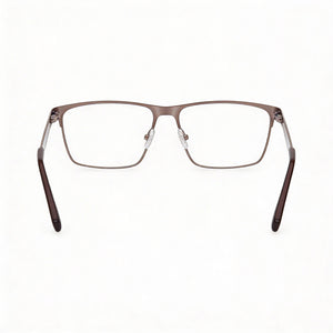 Gant GA50049 Rectangle Eyeglasses Unisex — side view, Silver Metal temples