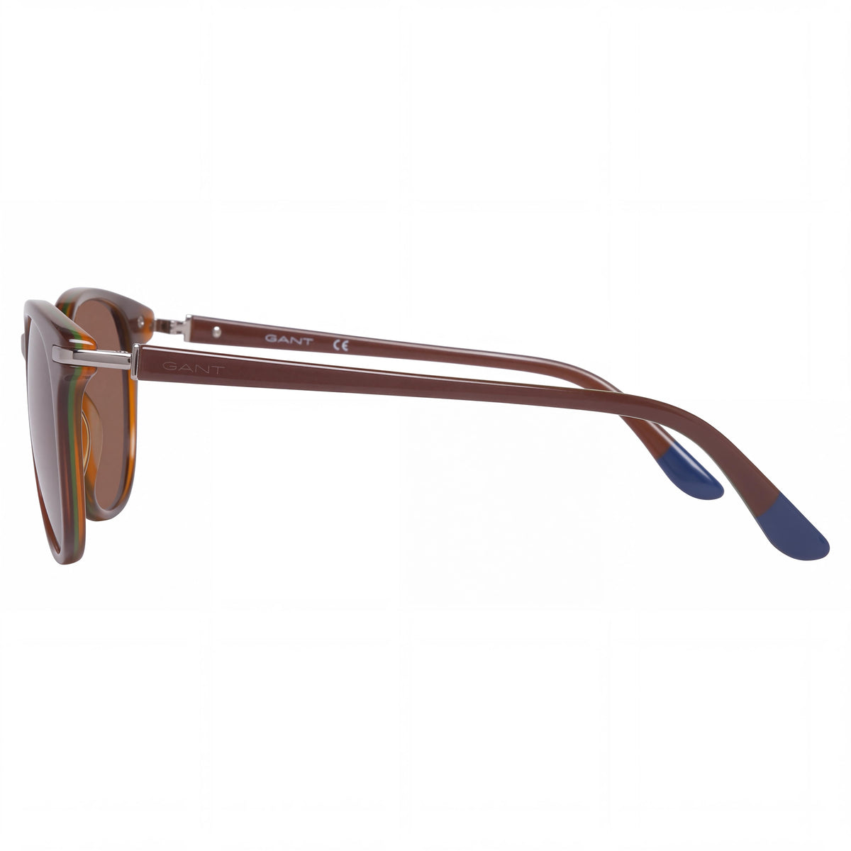 GANT Gafas de Sol Modernas para Hombre, Montura de Plástico Marrón, Antirreflejos, No Polarizadas, 100% Protección UV, 54mm, Photo 3