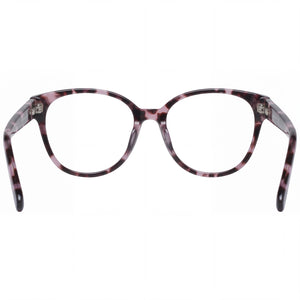 Gant Rectangle Eyeglasses Women — side view, Havana Plastic temples