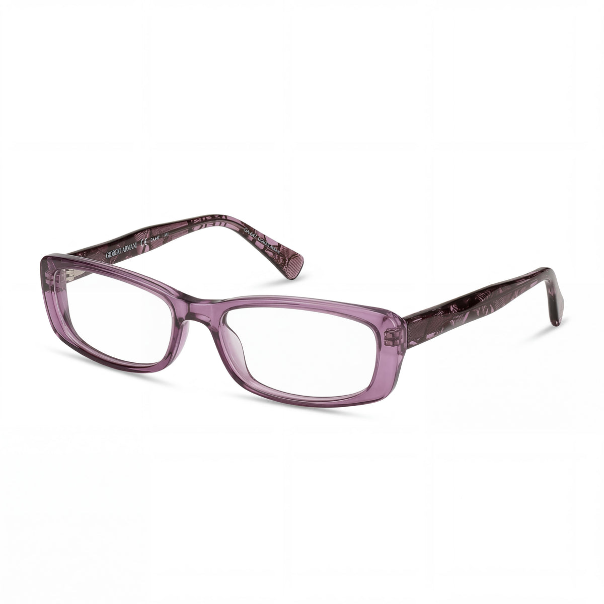 Giorgio Armani 647_NPB Violet Rectangle Eyeglasses for Men, Photo 1