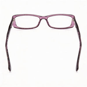 Giorgio Armani 647_NPB Rectangle Eyeglasses Men — side view, Violet Plastic temples
