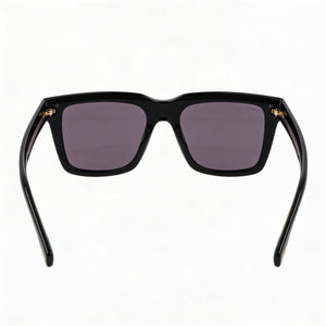 Giorgio Armani Contemporary Square Sunglasses Unisex — side view, Non-Polarized Black lens