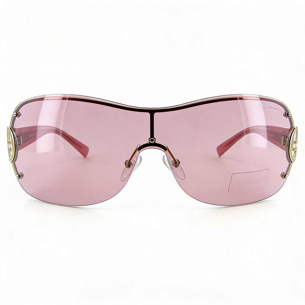Giorgio Armani Gold Pink Shield Sunglasses for Women, 57mm, Photo 2