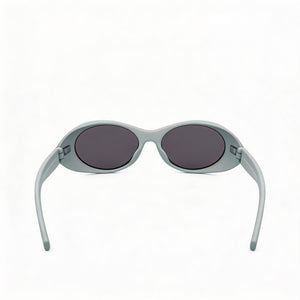 Givenchy Casual Oval Sunglasses Women — side view, Non-Polarized Smoke lens