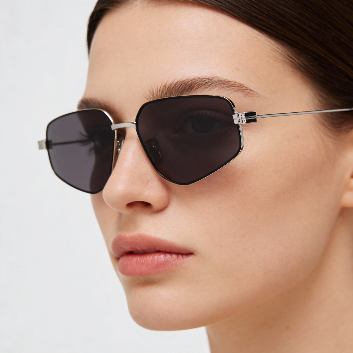 Givenchy GV40046U Shiny Palladium Sunglasses for Women, 57mm, Photo 4