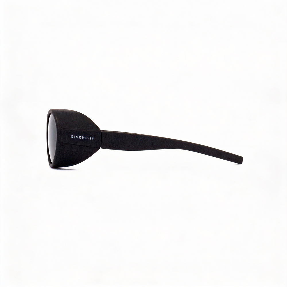 Givenchy GV40065I Oval Eyeglasses Women — side view, Black Nylon temples