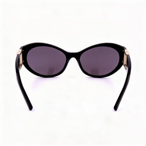 Givenchy GV40073I 01A Cat Eye Sunglasses Women — side view, Non-Polarized Smoke lens