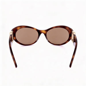 Givenchy GV40073I 53E Cat Eye Eyeglasses Women — side view, Havana Plastic temples