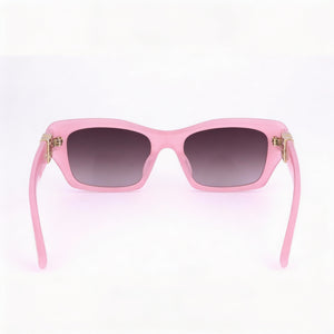 Givenchy GV40103I Rectangle Sunglasses Women — side view, Non-Polarized Violet lens