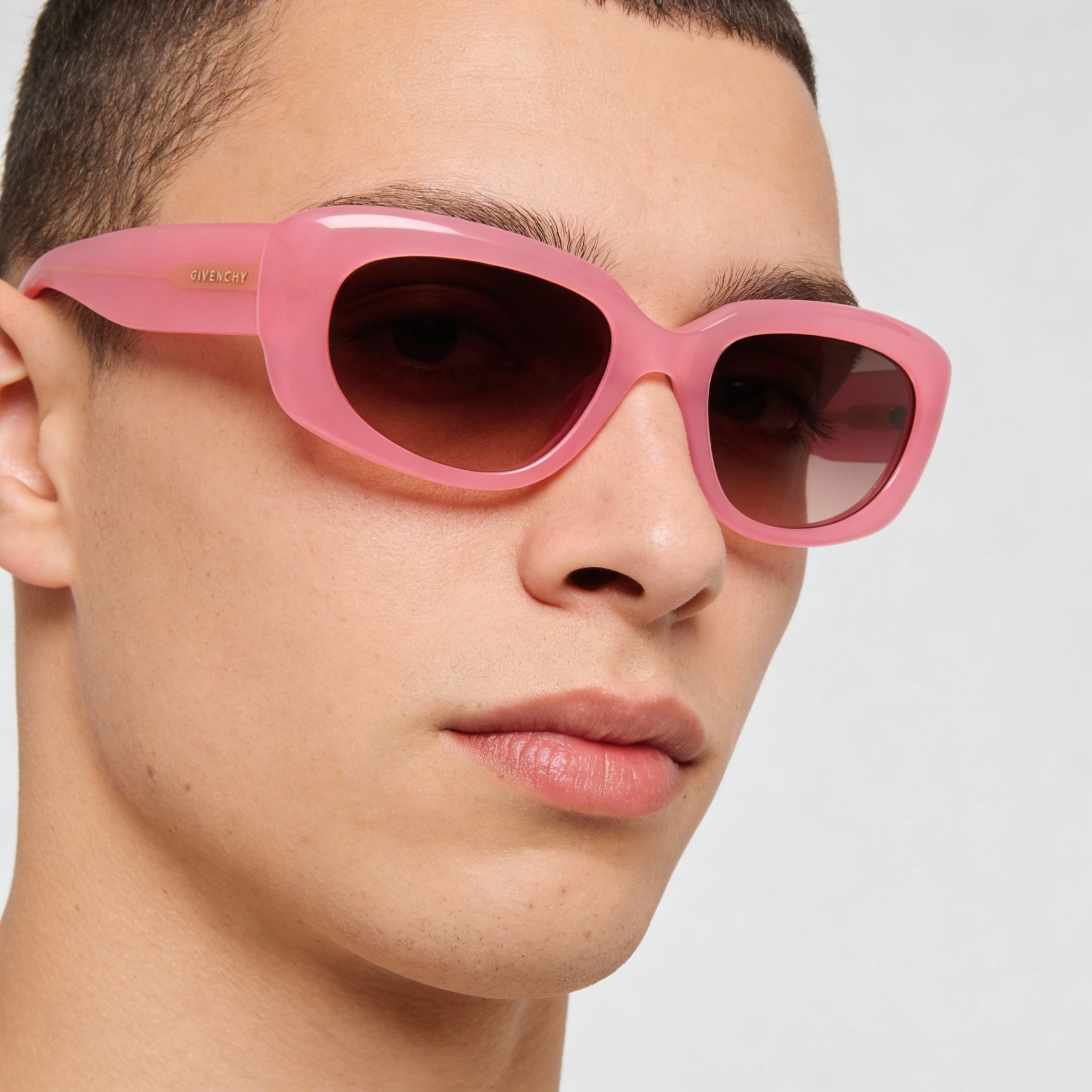 Gafas Givenchy GV40104U rectangulares rosas para hombre, acetato 54mm, Photo 5