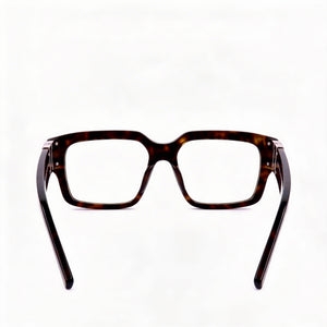 Givenchy GV50049I Rectangle Eyeglasses Men — side view, Havana Acetate temples