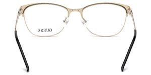 Guess Women's Black Geometric Eyeglasses (GU2583) | Wixez