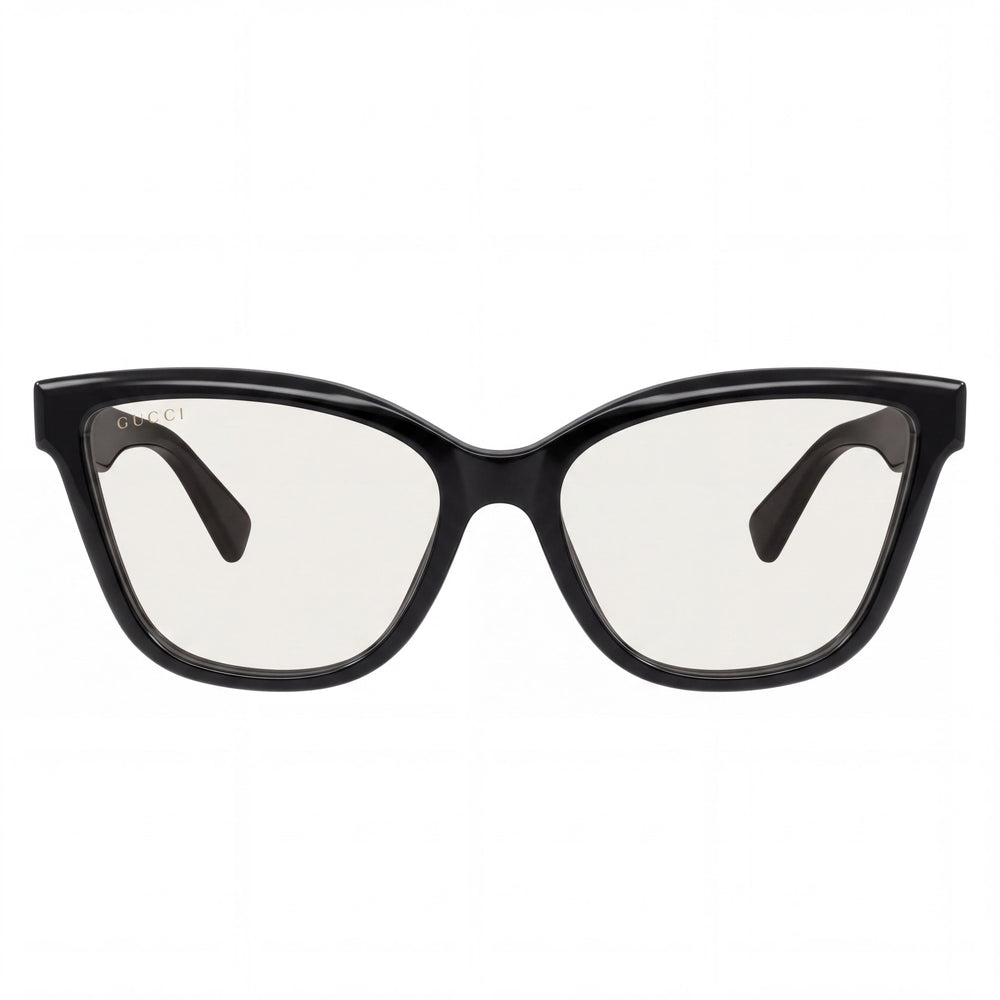 Gucci 1589o-001 Cat Eye Eyeglasses for Women — front view, Acetate