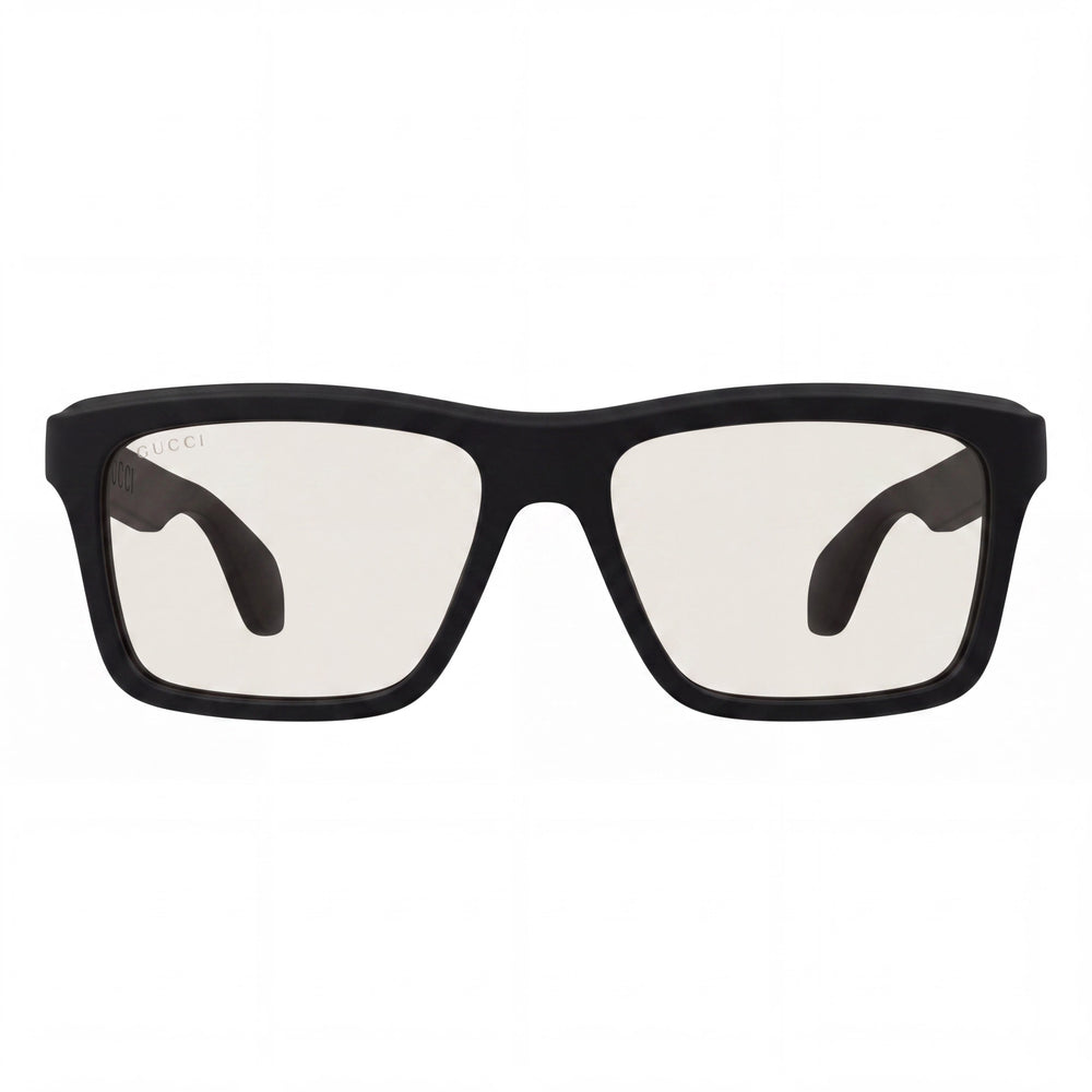 Gucci Rectangle Eyeglasses for Men — front view, Acetate
