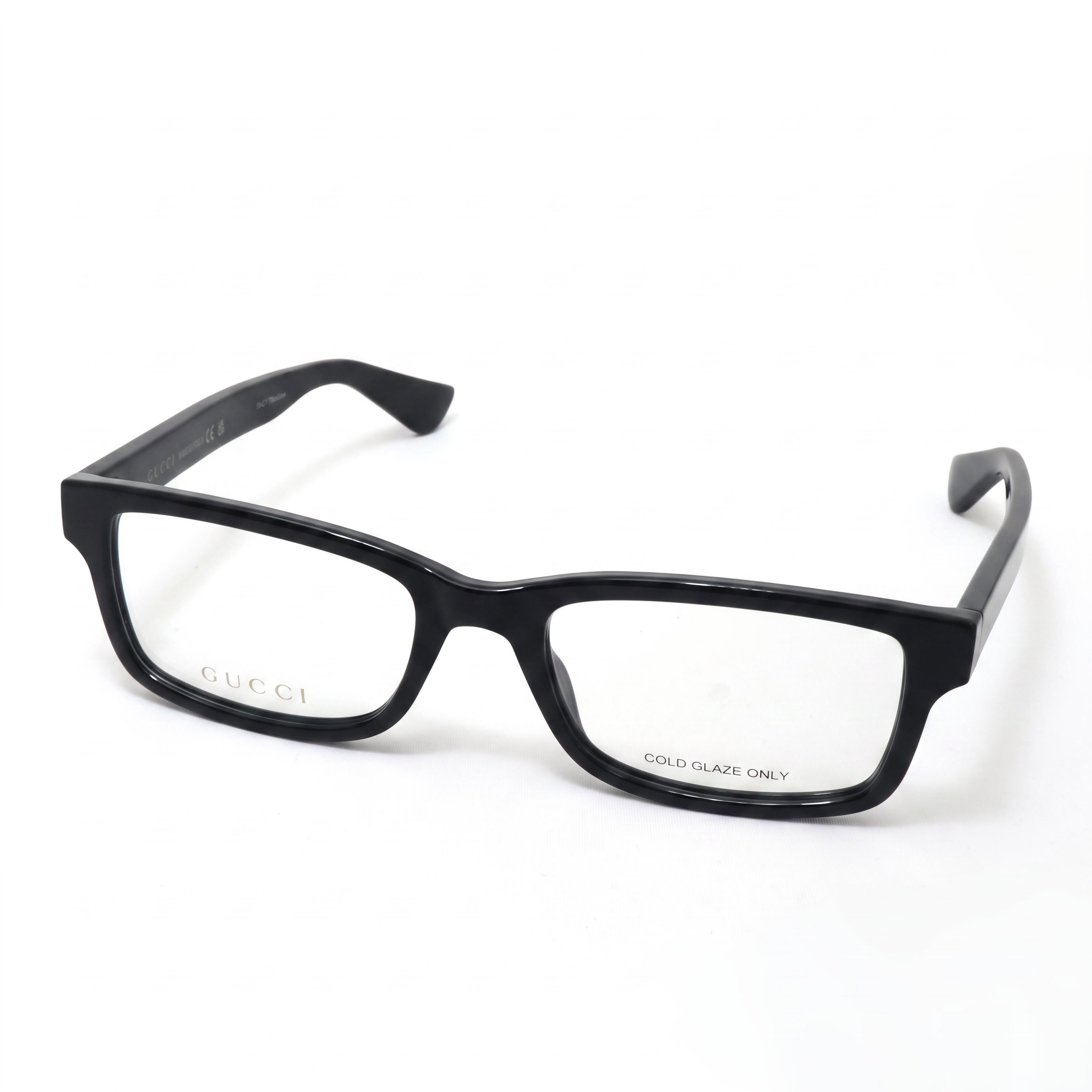 Gafas Gucci rectangulares negras unisex, plástico, Photo 1