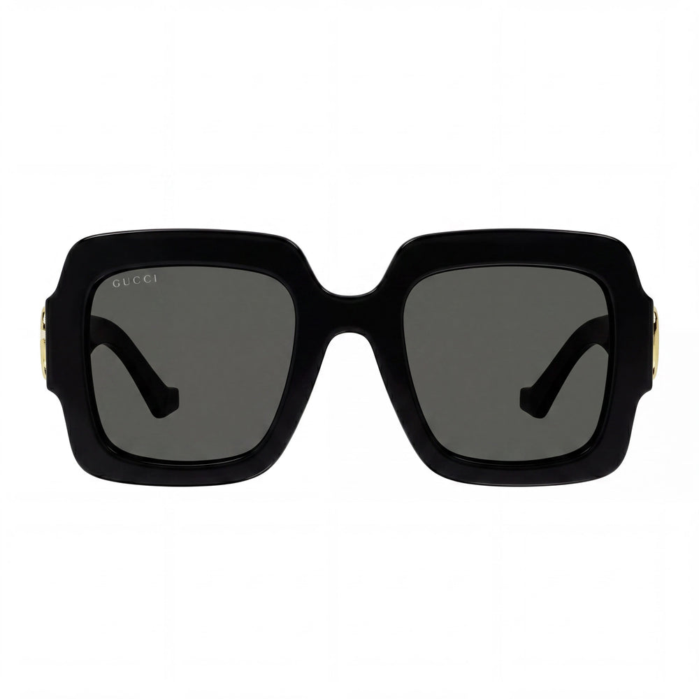 Gucci Square Sunglasses for Women — front view, Injected frame