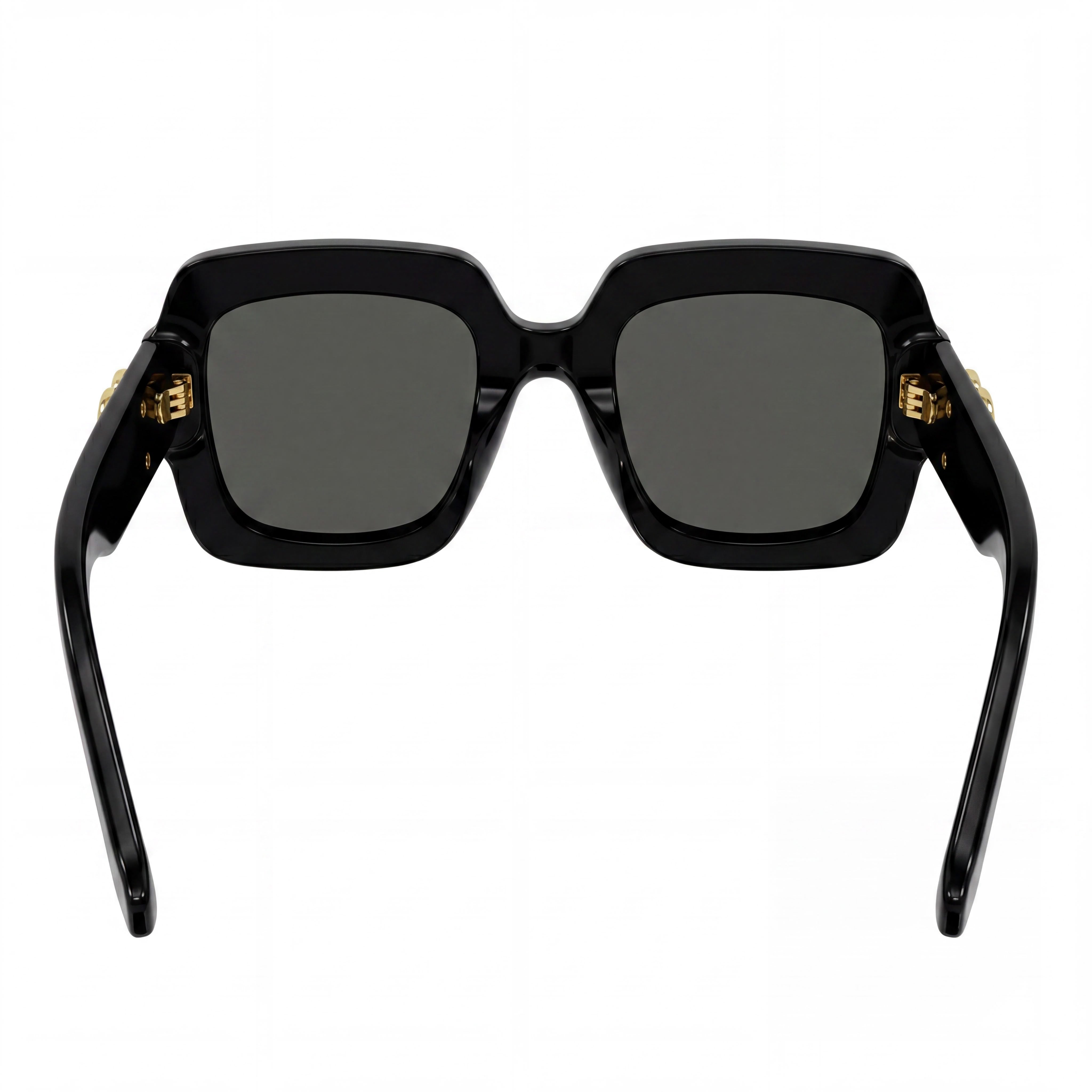 Gafas de sol Gucci para mujer, cuadradas, extragrandes, inyectadas, con montura negra y gris, lentes grises, no polarizadas, 50 mm, Photo 4