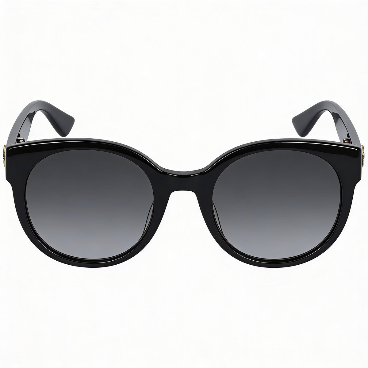 Gafas de sol redondas para mujer Gucci Casual GG0035SN, negras y grises, 54 mm, Photo 2