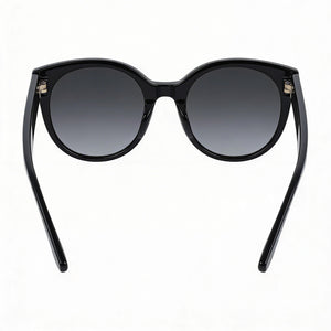 Gucci Casual Round Sunglasses Women — side view, Non-Polarized Grey lens