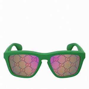 Gucci Casual Square Sunglasses for Men — front view, Plastic frame