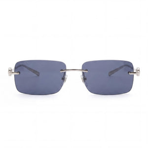 Gucci Casual Rectangle Sunglasses for Women — front view, Metal frame