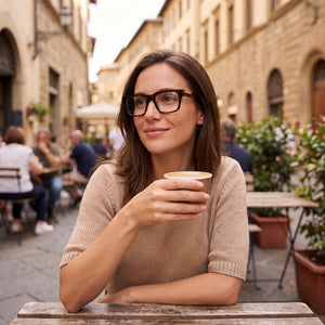 Gucci Classic Havana Eyeglasses Unisex — lifestyle wear, open-plan office use