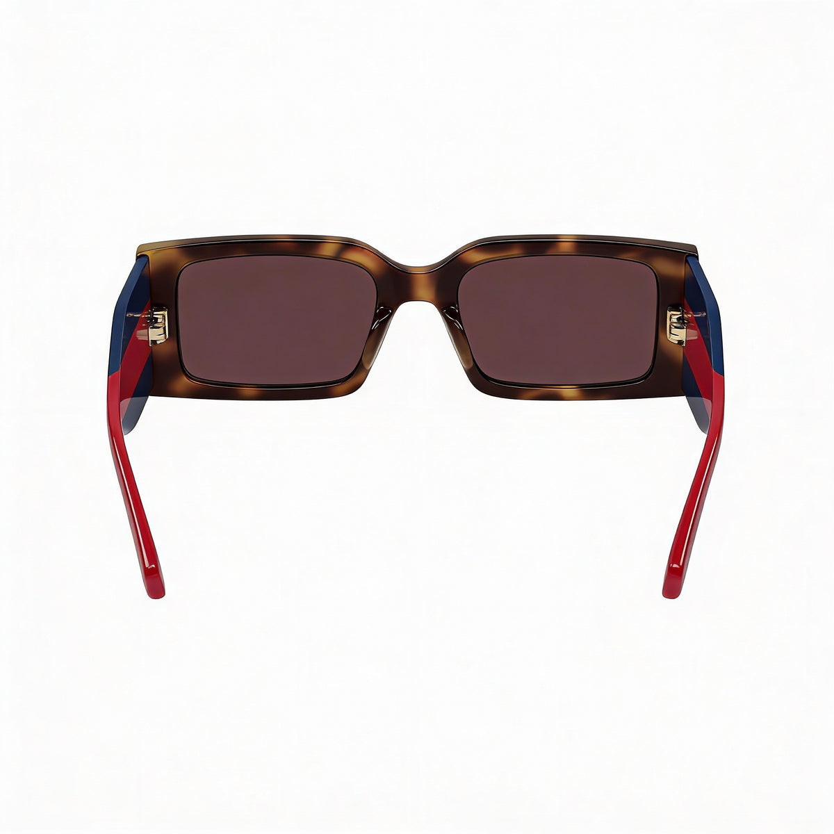 Gafas de sol rectangulares Gucci Classic Havana, rojas y azules para mujer, 52 mm, Photo 2