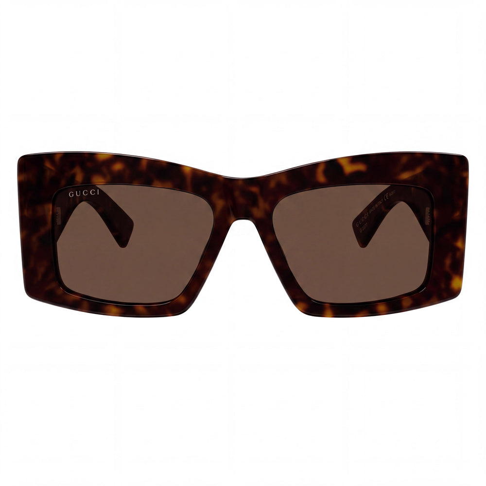 Gucci Classic Rectangle Sunglasses Unisex — front view, Acetate frame