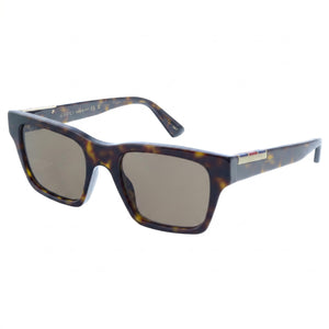 Gucci Classic Havana Square Sunglasses Unisex, Brown lens