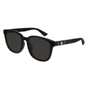 Gucci Gg 0637sk Black Rectangle Sunglasses Unisex, Black lens
