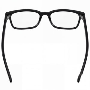 Gucci GG 1997 O-005 Rectangle Eyeglasses Unisex — side view, Black Acetate temples