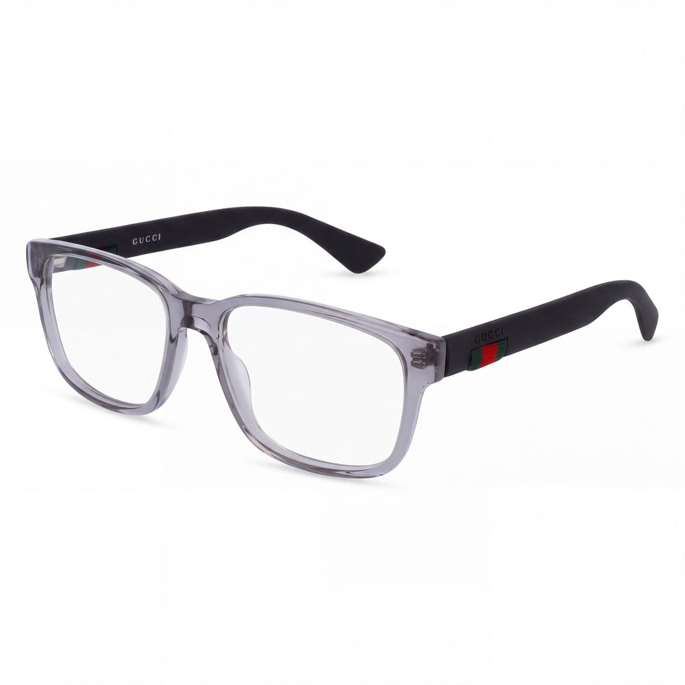 Gucci GG0011O-007 Black Rectangle Eyeglasses for Women, Plastic frame
