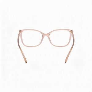 Gucci GG0026O Square Eyeglasses for Women — interior view, Plastic frame detail