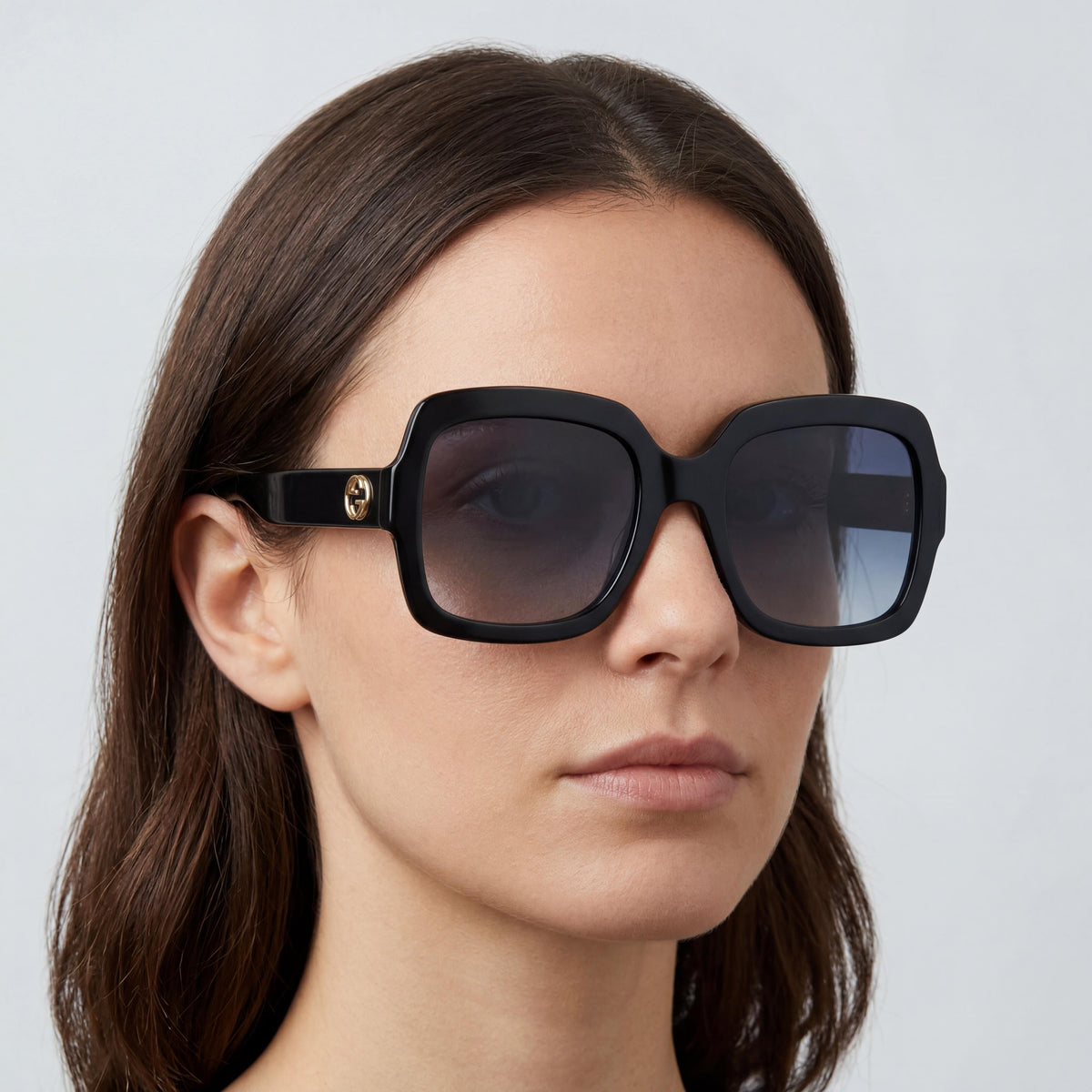 Gucci Gg0036sn-001 Black/Grey Sunglasses for Women, 54mm, Photo 4