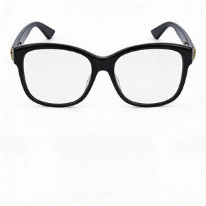 Gucci Gg0038on 001 Square Eyeglasses for Women — front view, Acetate