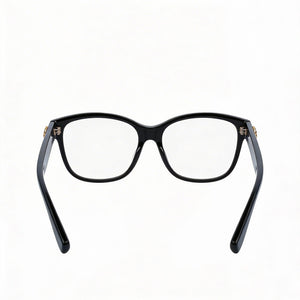 Gucci Gg0038on 001 Square Eyeglasses for Women — interior view, Polycarbonate demo lenses