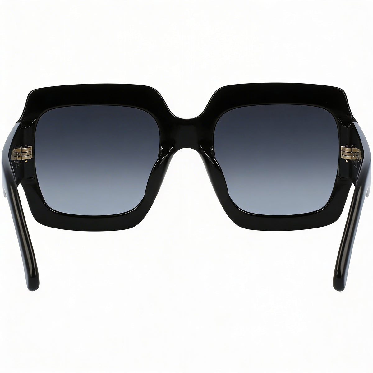 Gafas de sol cuadradas unisex Gucci GG0053SN, color negro brillante, 54 mm, Photo 3