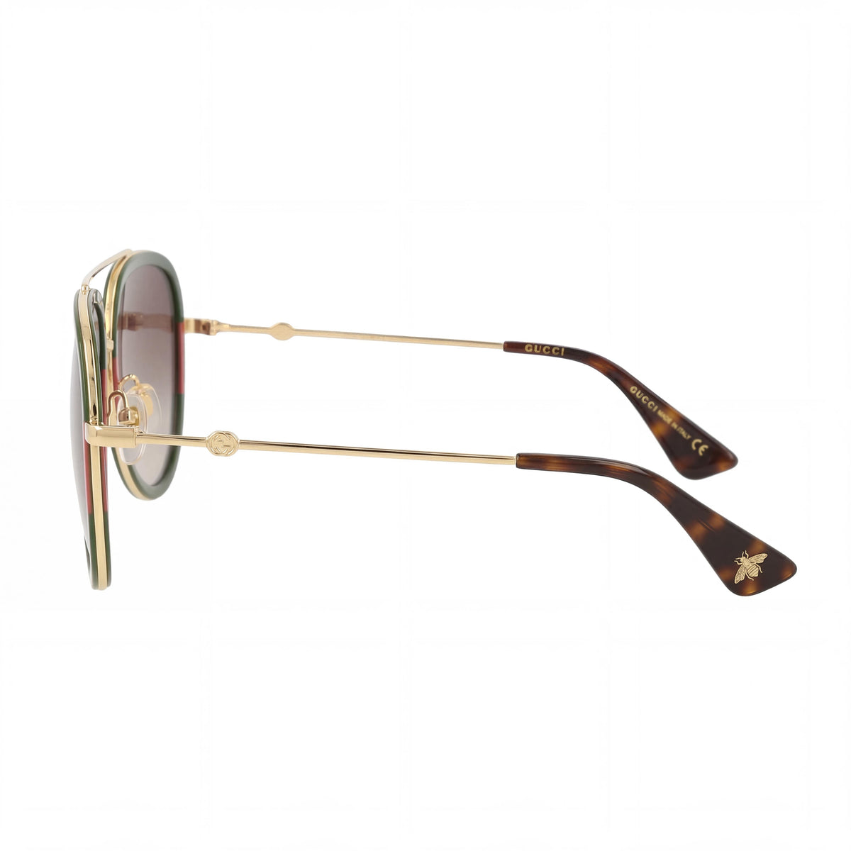Gucci GG0062S Red Aviator Sunglasses Unisex, 57mm, Photo 2