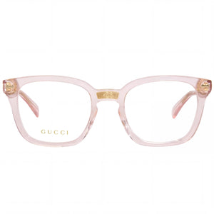 Gucci GG0184O Square Eyeglasses for Women — front view, Plastic