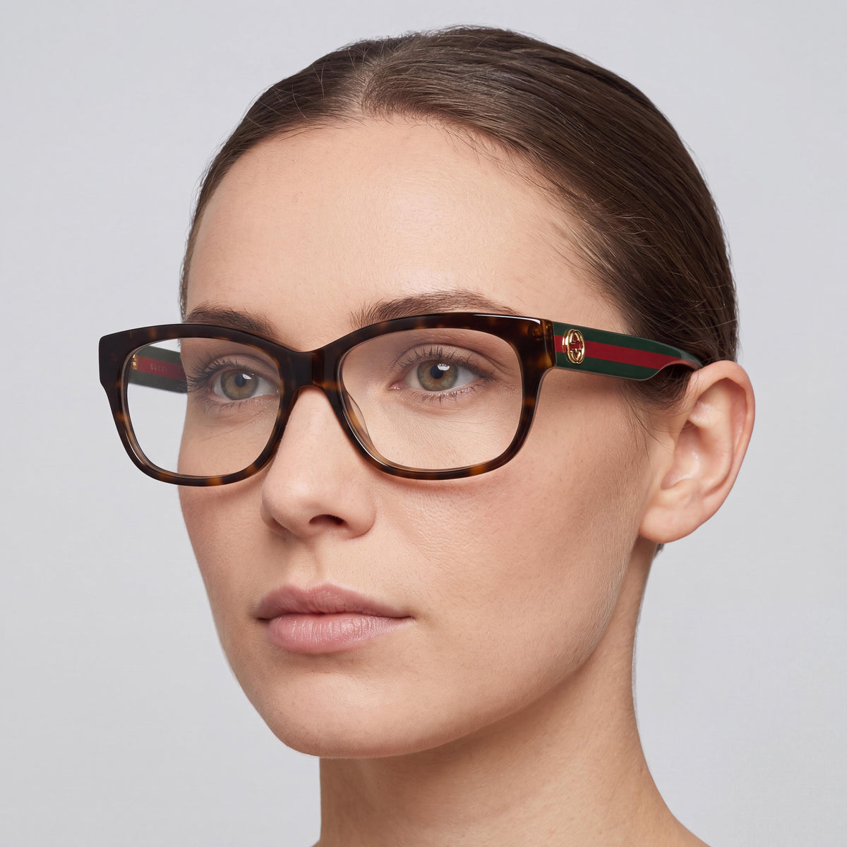Gucci Gg0278o-012 Gafas Rectangulares Havana para Mujer, Plástico 55mm, Photo 4