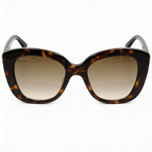 Gucci GG0327S-002-52 Square Sunglasses for Women — front view, Composite frame