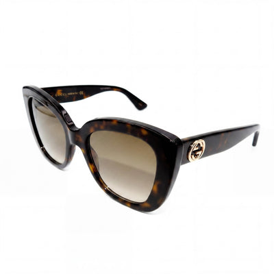 Gucci GG0327S-002-52 Havana Brown Square Sunglasses for Women, Havana Brown lens