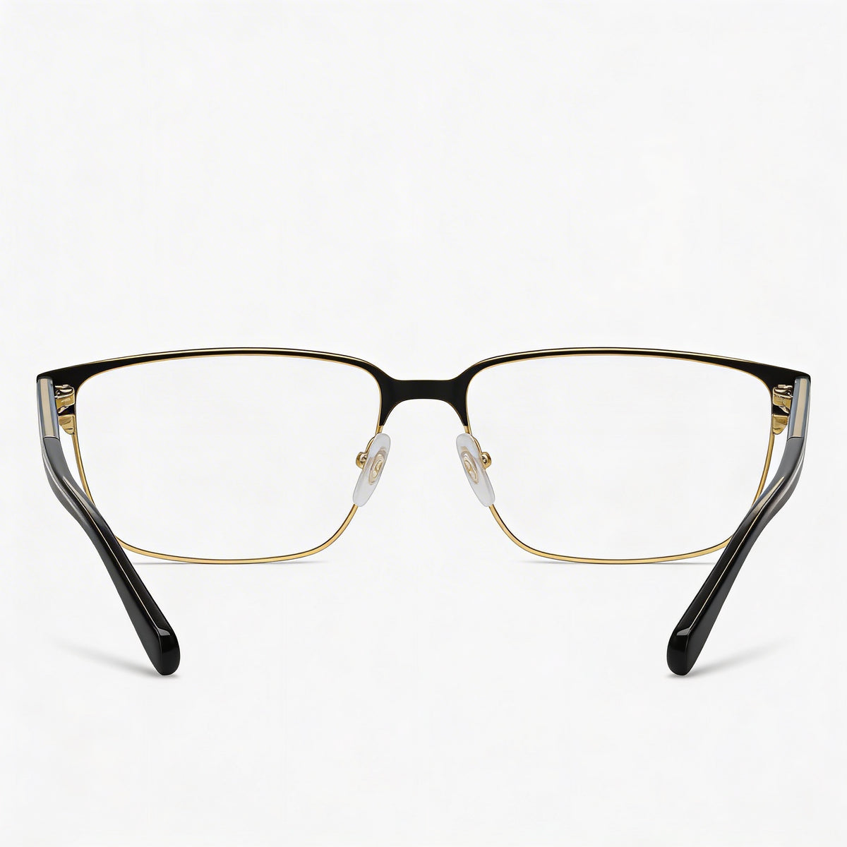 Gucci GG0383O-004 Black Gold Rectangle Eyeglasses for Men, 58mm, Photo 3