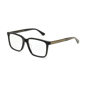 Gucci GG0385OA-001 Black Rectangle Eyeglasses for Men, Plastic frame