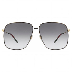 Gucci GG0394S-001 Butterfly Sunglasses for Women — front view, Metal frame