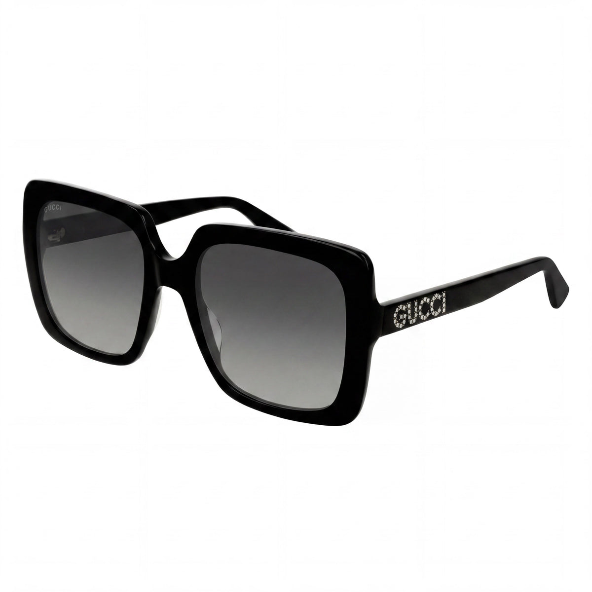 Gucci GG0418S Black Crystal Grey Square Sunglasses for Women, 54mm, Photo 1