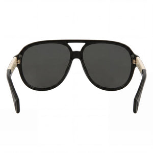 Gucci GG0463S Aviator Sunglasses for Men — interior view, Polarized lens detail
