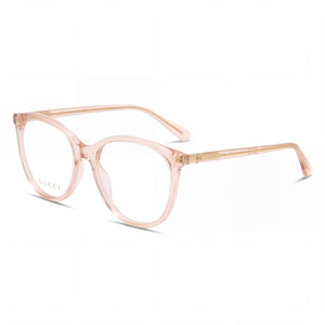 Gucci Gg0550o-012 Transparent Nude Cat Eye Eyeglasses for Women, Plastic frame