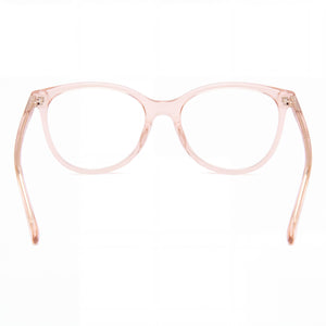 Gucci Gg0550o-012 Cat Eye Eyeglasses Women — side view, Beige Plastic temples